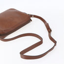 Burberrys Shoulder Bag Leather Brown Gold Auth ka247-7
