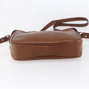 Burberrys Shoulder Bag Leather Brown Gold Auth ka247-5