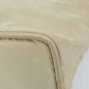 CELINE Hand Bag Nylon Beige Gold Auth ka2474-9