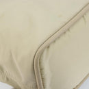 CELINE Hand Bag Nylon Beige Gold Auth ka2474-16