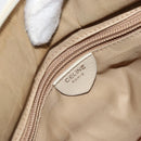 CELINE Hand Bag Nylon Beige Gold Auth ka2474-18