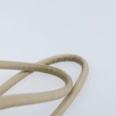 CELINE Hand Bag Nylon Beige Gold Auth ka2474-8