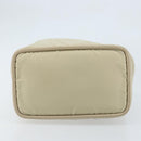 CELINE Hand Bag Nylon Beige Gold Auth ka2474-5