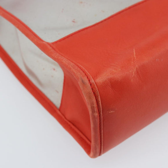 LOEWE Anagram Tote Bag Vinyl Clear Red Auth ka2475