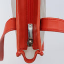 LOEWE Anagram Tote Bag Vinyl Clear Red Auth ka2475-10