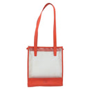 LOEWE Anagram Tote Bag Vinyl Clear Red Auth ka2475-13