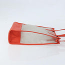 LOEWE Anagram Tote Bag Vinyl Clear Red Auth ka2475-3