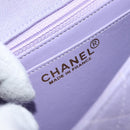 CHANEL Matelasse Chain Shoulder Bag cotton Purple Gold CC Auth ka2484SAV-22