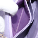 CHANEL Matelasse Chain Shoulder Bag cotton Purple Gold CC Auth ka2484SAV-26