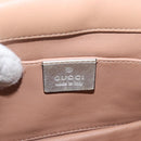 GUCCI Bamboo Chain Broadway Shoulder Bag Leather 2way Silver 453778 Auth ka2490V-20