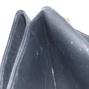 Christian Dior Honeycomb Canvas Chain Shoulder Bag PVC Black Gold Auth ka2491-20