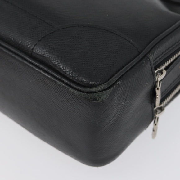 LOUIS VUITTON Taiga Pavel Clutch Bag Ardoise M31142 LV Auth ka2492