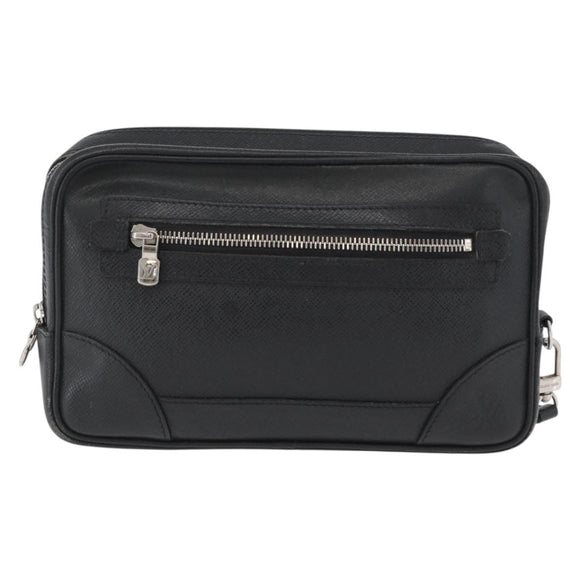 LOUIS VUITTON Taiga Pavel Clutch Bag Ardoise M31142 LV Auth ka2492