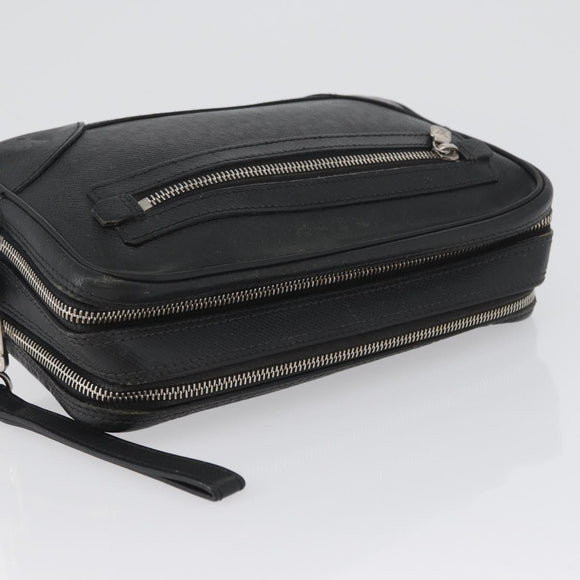 LOUIS VUITTON Taiga Pavel Clutch Bag Ardoise M31142 LV Auth ka2492