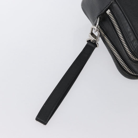 LOUIS VUITTON Taiga Pavel Clutch Bag Ardoise M31142 LV Auth ka2492