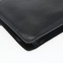 LOUIS VUITTON Epi Montaigne 27 Clutch Bag Black M52652 LV Auth ka2493-16