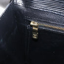 LOUIS VUITTON Epi Montaigne 27 Clutch Bag Black M52652 LV Auth ka2493-9