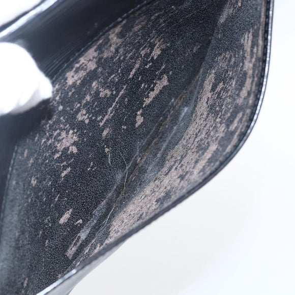 LOUIS VUITTON Epi Montaigne 27 Clutch Bag Black M52652 LV Auth ka2493