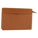 LOUIS VUITTON Epi Pochette Homme Bag Brown Zipangu Gold M52528 LV Auth ka2494-1