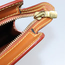 LOUIS VUITTON Epi Pochette Homme Bag Brown Zipangu Gold M52528 LV Auth ka2494-9