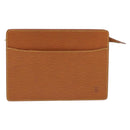 LOUIS VUITTON Epi Pochette Homme Bag Brown Zipangu Gold M52528 LV Auth ka2494-13