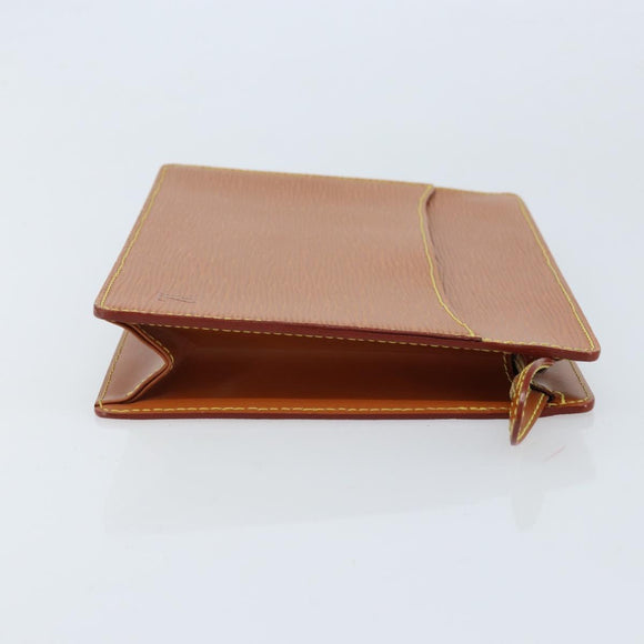 LOUIS VUITTON Epi Pochette Homme Bag Brown Zipangu Gold M52528 LV Auth ka2494
