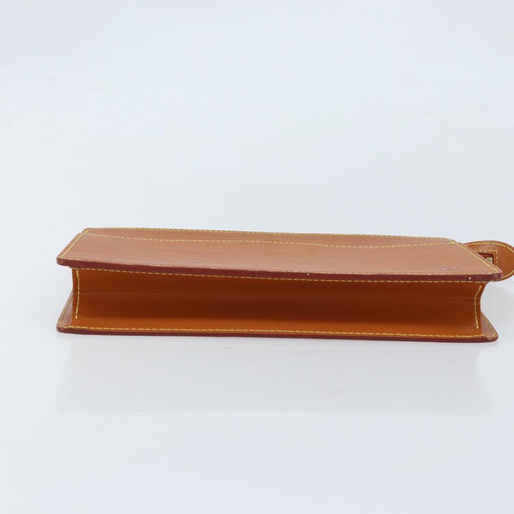 LOUIS VUITTON Epi Pochette Homme Bag Brown Zipangu Gold M52528 LV Auth ka2494