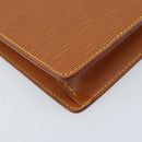 LOUIS VUITTON Epi Pochette Homme Bag Brown Zipangu Gold M52528 LV Auth ka2494-14
