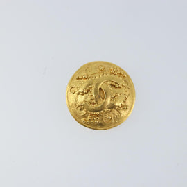 CHANEL Earring metal Gold Tone CC Auth ka2497 - 0