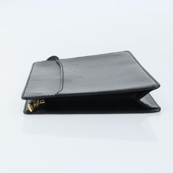 LOUIS VUITTON Epi Pochette Homme Clutch Bag Black M52522 LV Auth ka2502