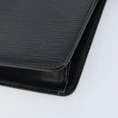 LOUIS VUITTON Epi Pochette Homme Clutch Bag Black M52522 LV Auth ka2502-7