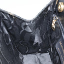 Salvatore Ferragamo Vala Hand Bag Leather Black Gold Auth ka2505-19