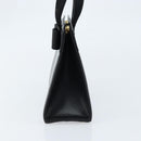 Salvatore Ferragamo Vala Hand Bag Leather Black Gold Auth ka2505-3