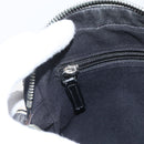 Salvatore Ferragamo Clutch Bag Leather Black Silver Auth ka2510-19