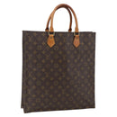 LOUIS VUITTON Monogram Sac Plat Hand Bag M51140 LV Auth ka2515-1