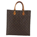 LOUIS VUITTON Monogram Sac Plat Hand Bag M51140 LV Auth ka2515-13