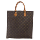 LOUIS VUITTON Monogram Sac Plat Hand Bag M51140 LV Auth ka2515-2