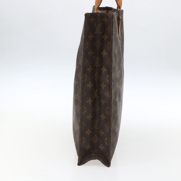 LOUIS VUITTON Monogram Sac Plat Hand Bag M51140 LV Auth ka2515