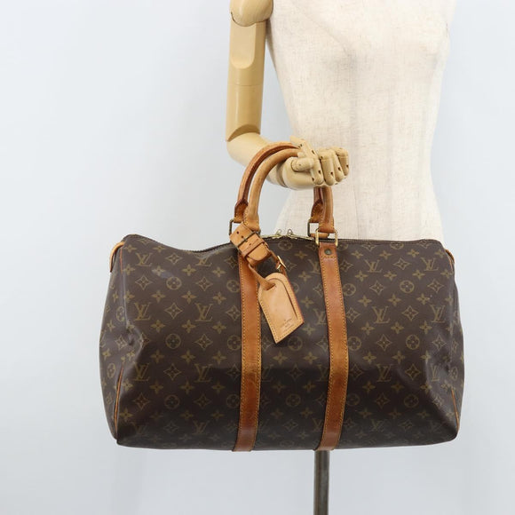 LOUIS VUITTON Monogram Keepall 45 Boston Bag M41428 LV Auth ka2519