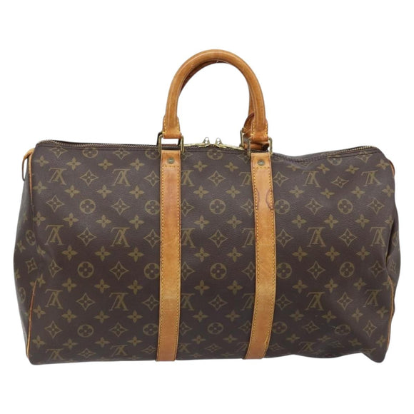 LOUIS VUITTON Monogram Keepall 45 Boston Bag M41428 LV Auth ka2519