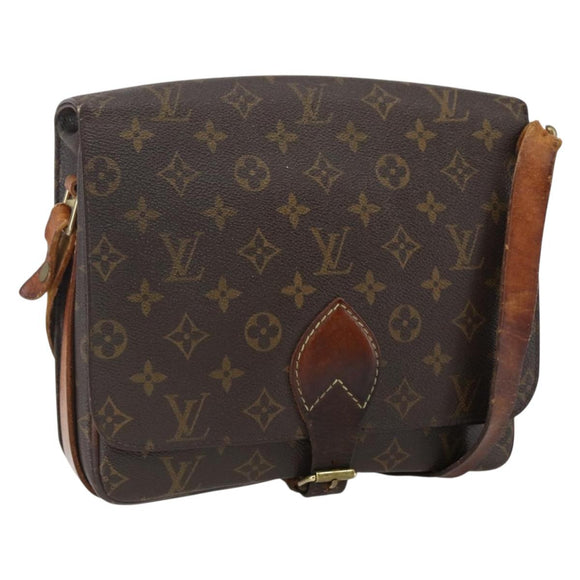 LOUIS VUITTON Monogram Cartouchiere GM Shoulder Bag M51252 LV Auth ka2521