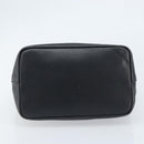 GUCCI Bamboo Hand Bag Leather Black Silver 000 0531 Auth ka2522-10