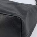 GUCCI Bamboo Hand Bag Leather Black Silver 000 0531 Auth ka2522-11
