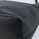 GUCCI Bamboo Hand Bag Leather Black Silver 000 0531 Auth ka2522-13