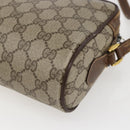 GUCCI GG Supreme Web Sherry Line Bag PVC Beige Gold 56 02 087 Auth ka2524-12