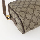 GUCCI GG Supreme Web Sherry Line Bag PVC Beige Gold 56 02 087 Auth ka2524-13