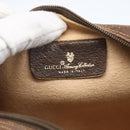 GUCCI GG Supreme Web Sherry Line Bag PVC Beige Gold 56 02 087 Auth ka2524-16