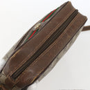 GUCCI GG Supreme Web Sherry Line Bag PVC Beige Gold 56 02 087 Auth ka2524-6