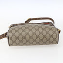 GUCCI GG Supreme Web Sherry Line Bag PVC Beige Gold 56 02 087 Auth ka2524-9