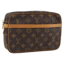 LOUIS VUITTON Monogram Compiegne 23 Clutch Bag M51847 LV Auth ka2525-1